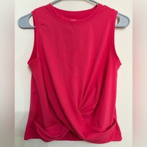 DSG Hot Pink Twist Tank Top